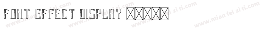 font effect display字体转换